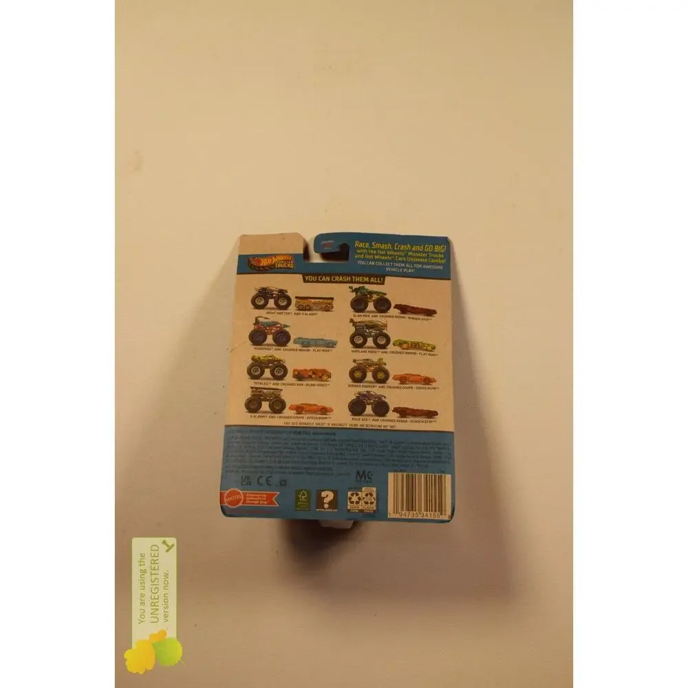 Hot Wheels Monster Truck Scorpedo and Crushed Wagon Flat Iron 1/64 Scale